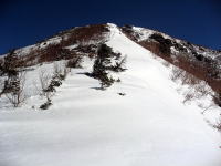 駒津峰へのスロープ